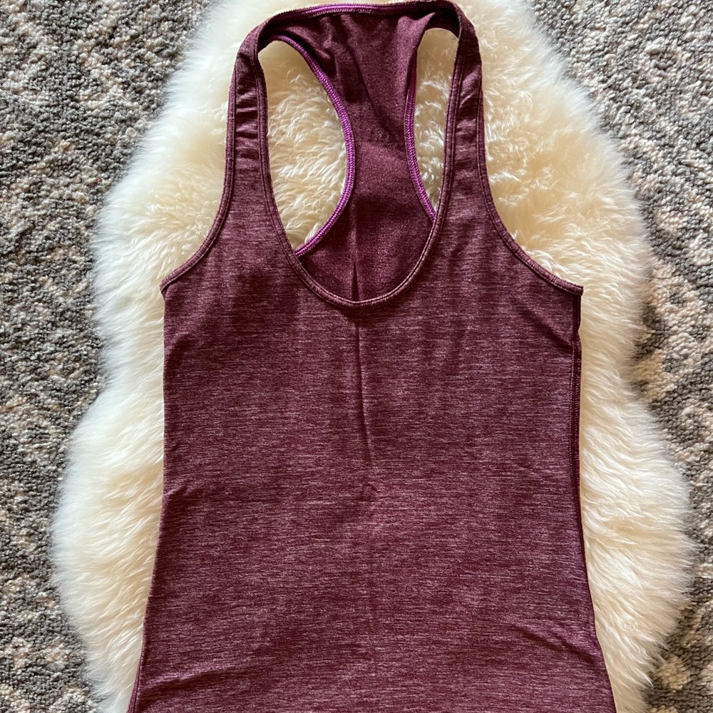 Lululemon heathered Merlot tank